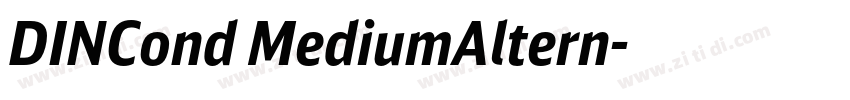 DINCond MediumAltern字体转换